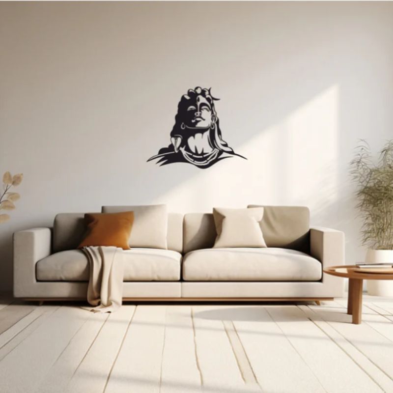 Sacred Lord Shiva Wall Art – 3mm Black Acrylic