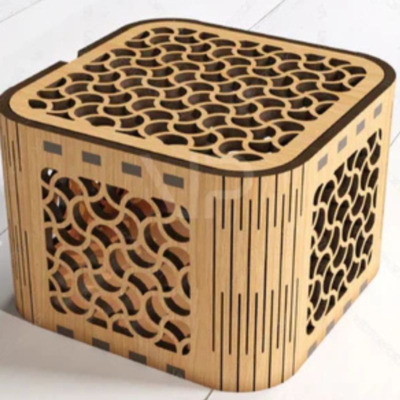 Decorative Wooden Gift Box – Laser Engraved Custom Design