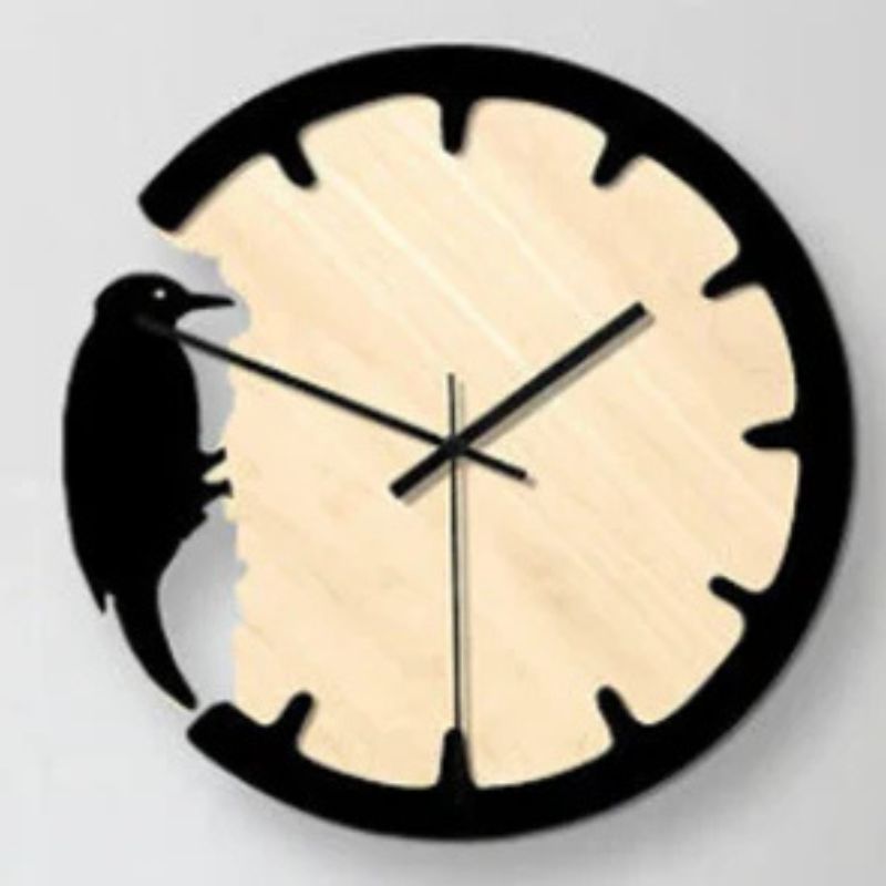 Woodpecker Wall Clock