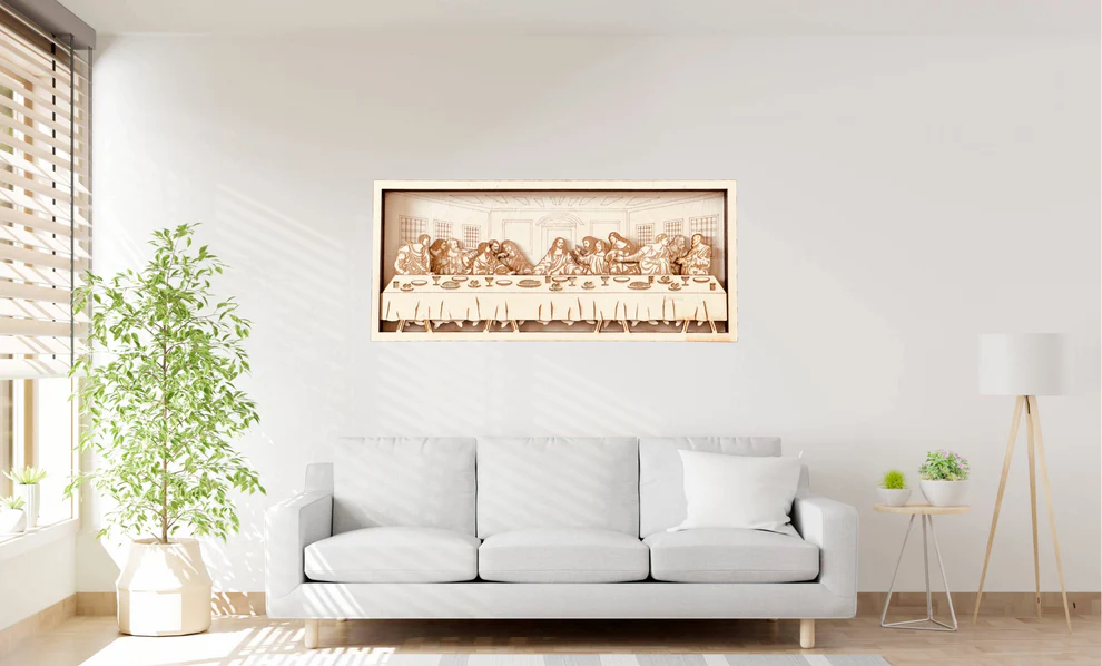 The Last Supper – 6-Layer Laser-Cut Wall Art